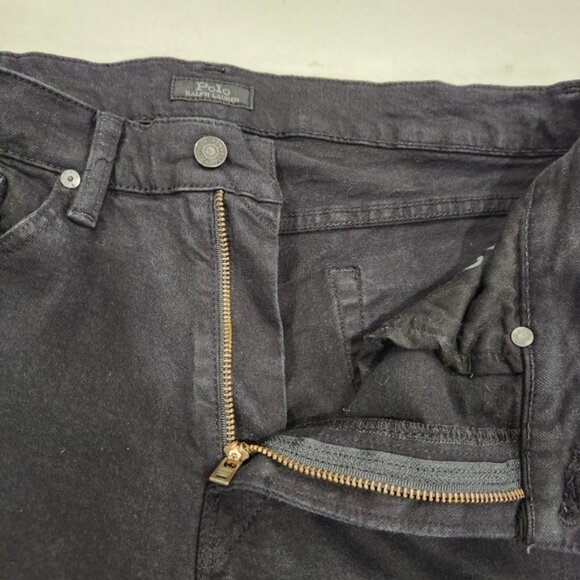 Polo Ralph Lauren Jeans Mens 33x30 Black Varick Slim Straight Stretch Denim - Picture 6 of 13